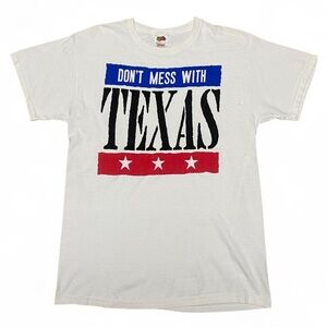 Y2K Don’t mess with Texas graphic White Tshirt